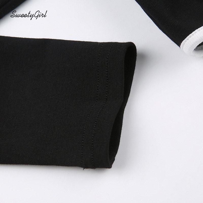 Áo Thun Tay Dài Cổ Tròn In Hình Mèo Phối Màu Tương Phản Thời Trang 2022 Dành Cho Nữ