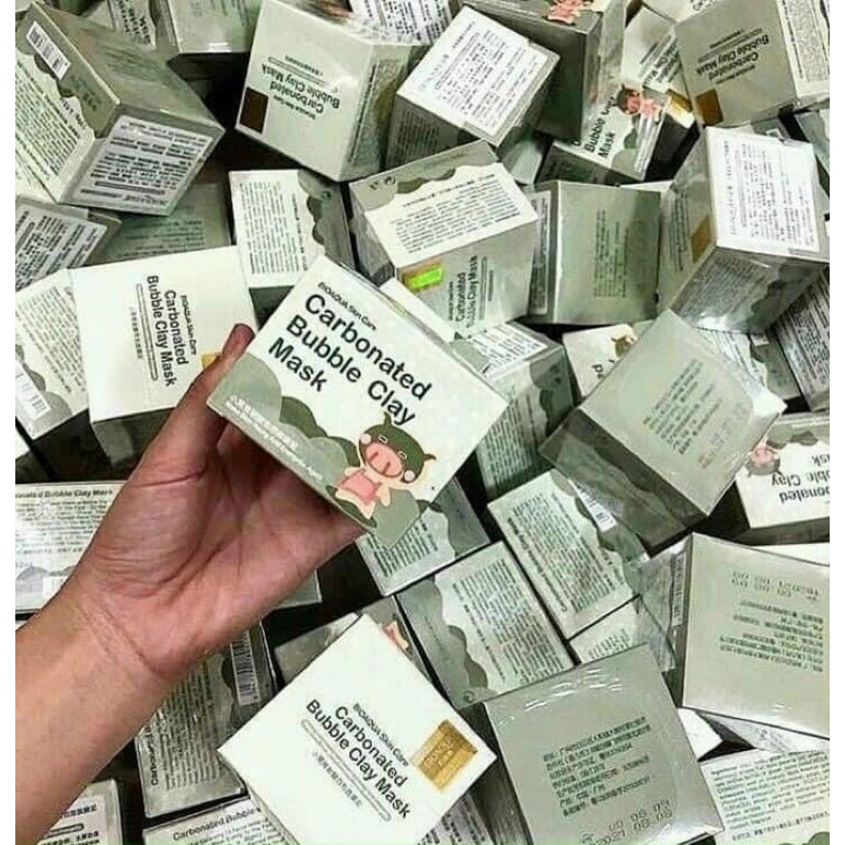 Mặt Nạ Thải Độc, Khử Chì Bì Heo Carbonated Bubble Clay Mask