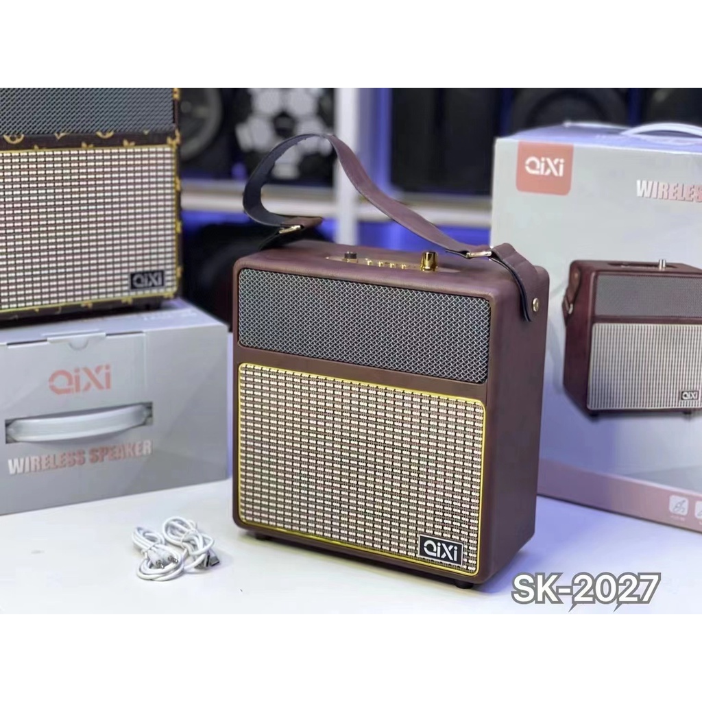 Loa Karaoke Bluetooth Qixi SK-2027 Micro Tích Hợp Cổng Micro 6.5 BH 12 tháng