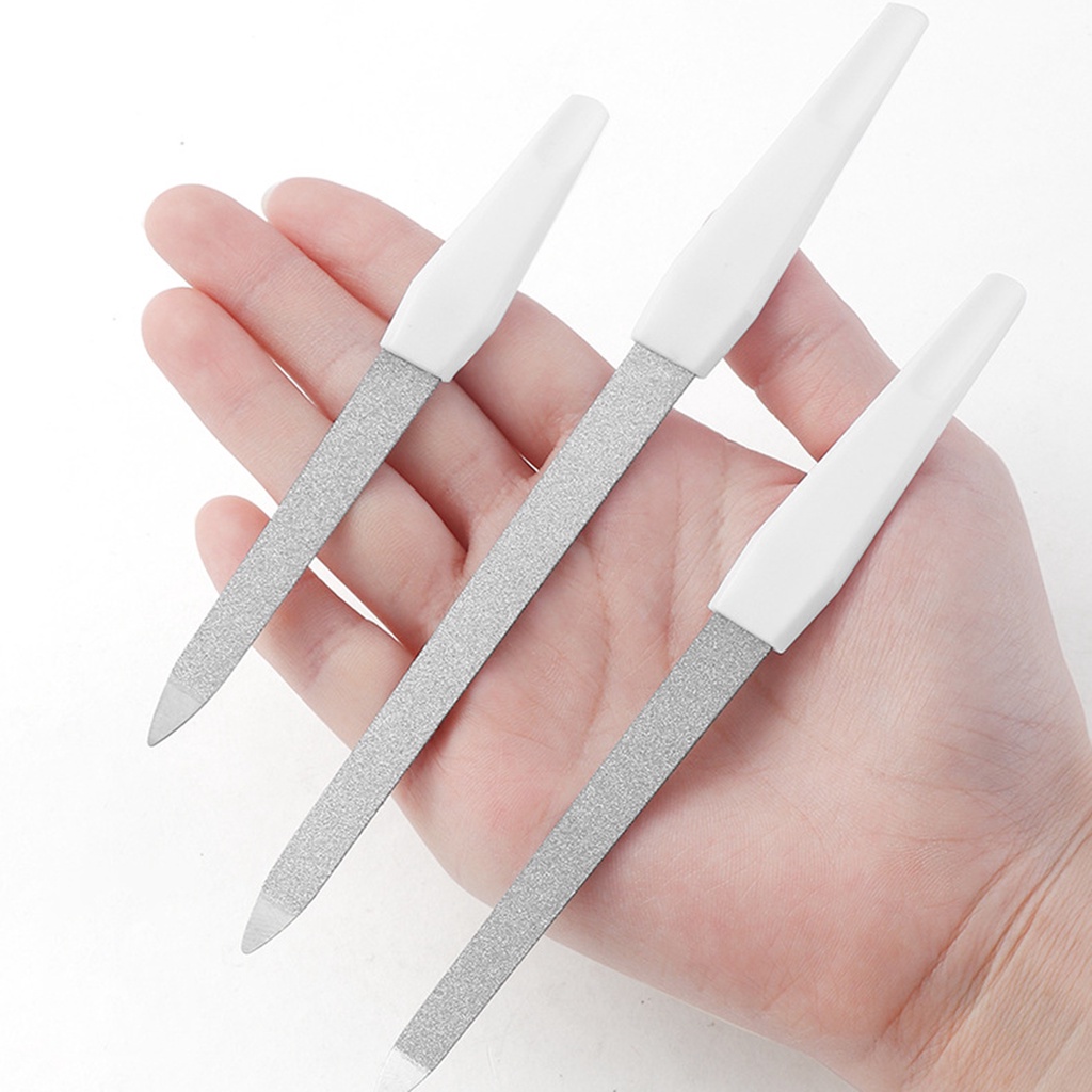 Dụng Cụ Dũa Móng Hai Đầu Chống Trượt 2 Trong 1 Bằng Thép Không Gỉ