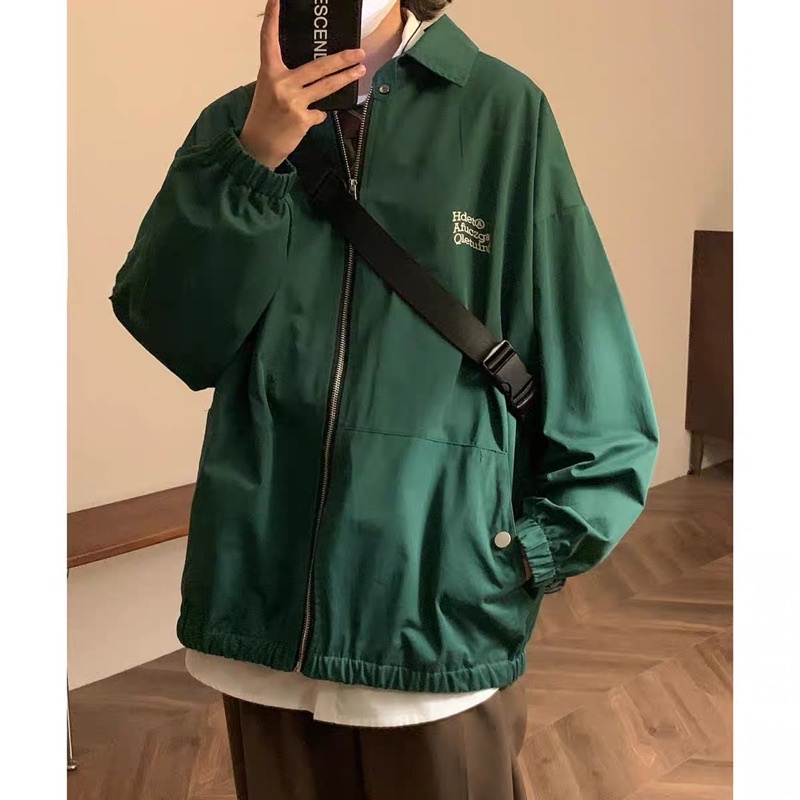 Áo khoác gió nam nữ form rộng [CÓ ẢNH THẬT] HDET áo khoác dù gió form rộng phogn cách ulzzang hot trend 2022