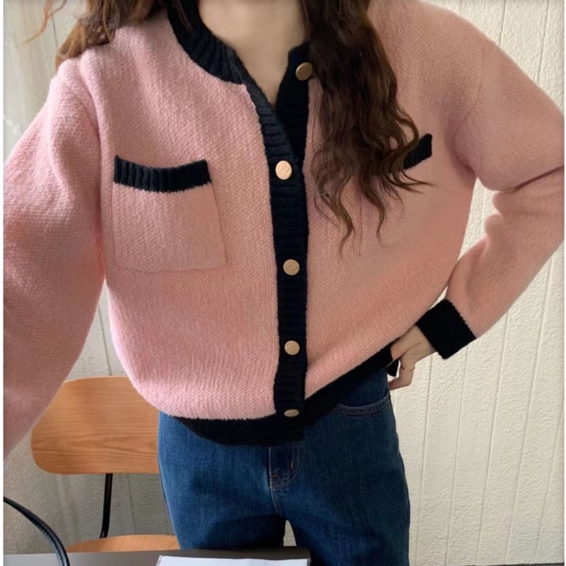 Áo Khoác cardigan Dệt Kim Dáng Rộng Mềm Mại Phong Cách Hàn Quốc Thời Trang Mùa Thu Cho Nữ