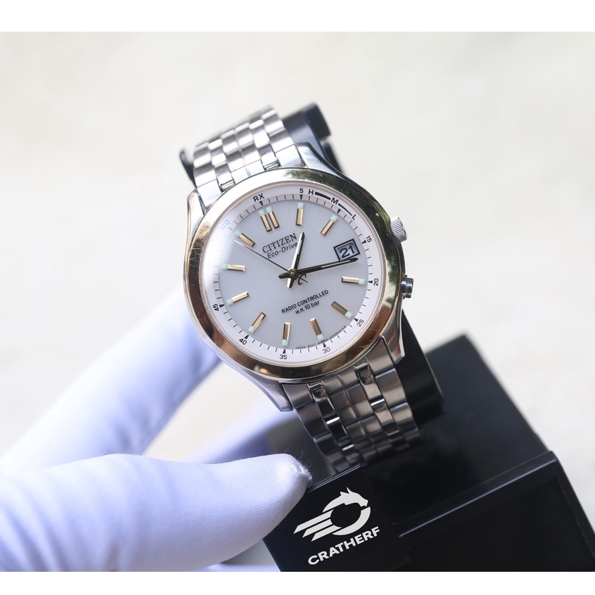 Đồng hồ nam Citizen Eco Drive Collection Radio Kính Sapphire H415-S033039