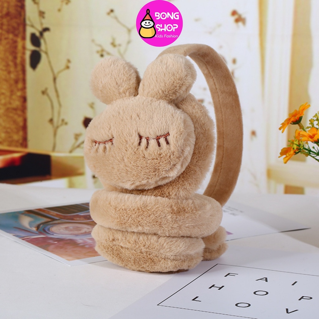 Bịt tai trẻ em, chụp tai giữ ấm cho bé gái họa tiết dễ thương nhiều màu sắc đáng yêu 3 - 10 tuổi