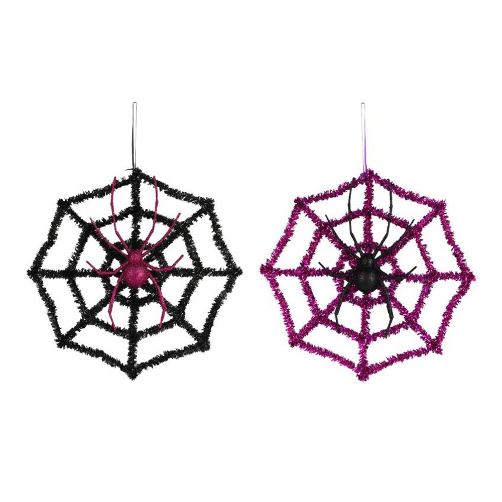 Daiso Halloween Trang trí Glitters - Mạng nhện.