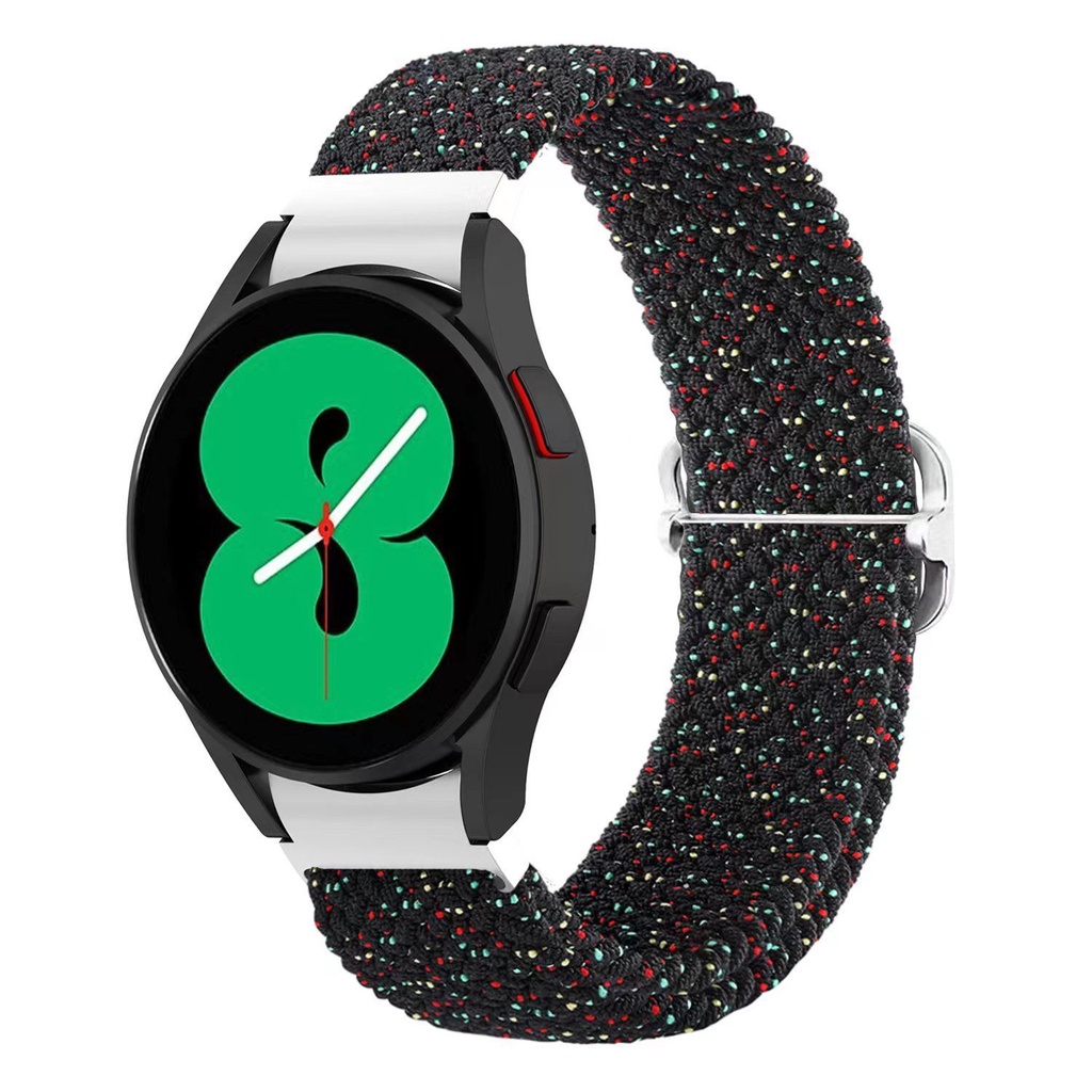 Dây Đeo Đồng Hồ Dạng Bện Bằng nylon Co Giãn Có Khóa Cài Phù Hợp Cho Samsung watch 5 / 4 40mm 44mm / 42 / 46mm 5 Pro 45