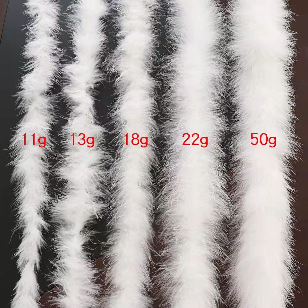 2 mét màu đen fluffy marabou / thổ nhĩ kỳ / ostrich feathers boa scarf natural turkey feather on ribbon trang trí váy cưới quần áo may phụ kiện