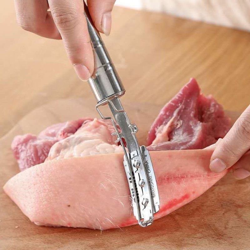 Dao cạo lông heo bằng thép không gỉ ( không kèm lưỡi lam)