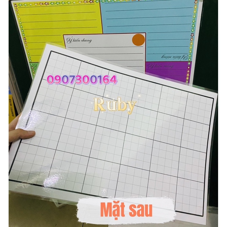 Bảng khăn phủ bàn 2 mặt