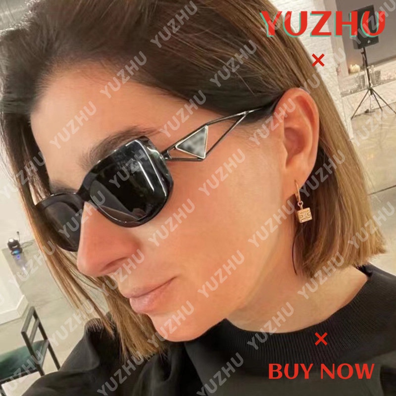 (YUZHU) Kính Mát Gọng Nhỏ Hình Oval Rỗng Phong Cách Vintage Thời Trang