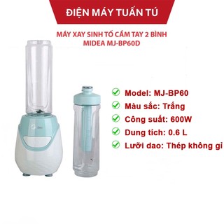 Máy xay sinh tố cầm tay mini Midea MJ-BP60D. Hàng chính hãng bảo hành 12 tháng
