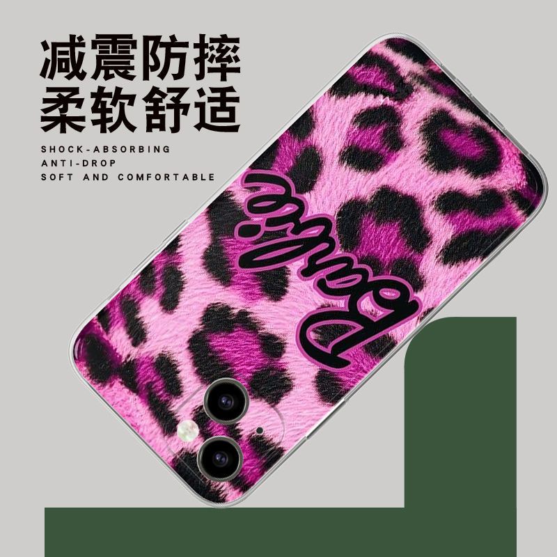 Ốp Điện Thoại TPU Dẻo In Hình Công Chúa Barbie Da Báo Cho IPhone 14 12 PRO 12 mini 11 PRO Max 13 PRO 13PROMAX Xs Max XR 6 7 8 Plus