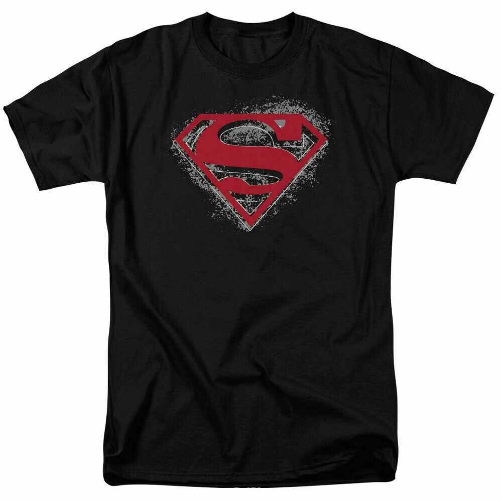 Áo Thun Đen Tay Ngắn In Logo Superman Lõi Cứng Thời Trang Mùa Hè Cho Nam