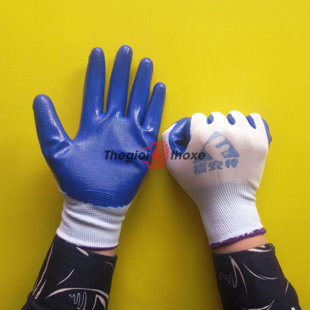 Găng tay phủ cao su phom co giãn, bao tay sửa xe cao cấp  - Thế Giới Thợ Xe