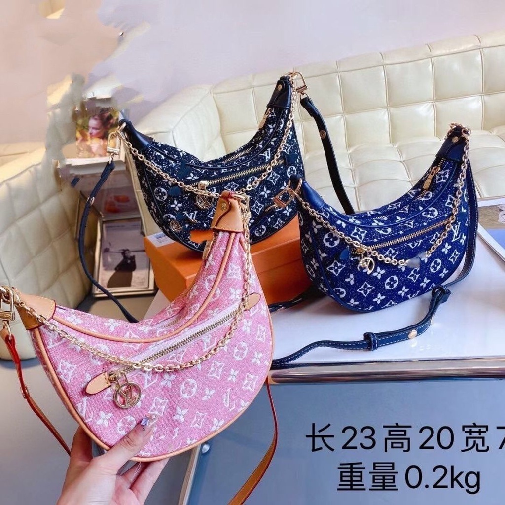 Túi Xách Denim Màu Trắng Thiết Kế Mới Đơn Giản Thời Trang Dành Cho Mùa Hè