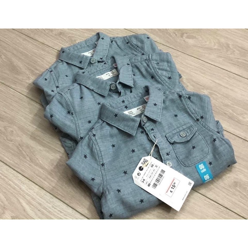 Áo sơmi hoạ tiết sao Zara dư xịn cho bé trai