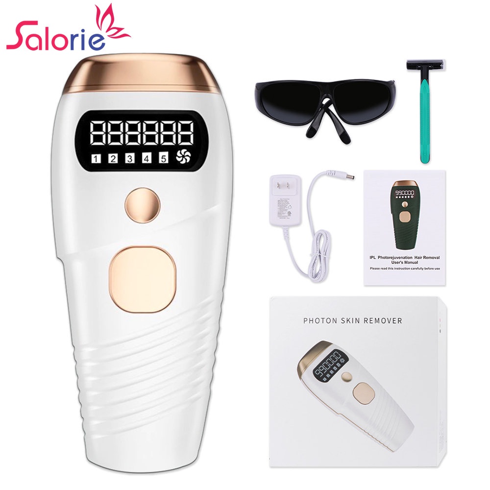 Máy tẩy lông SALORIE IPL 990000 triệt lông laser vĩnh viễn không đau tiện dụng