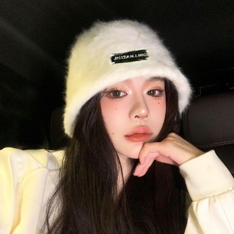 Nón Tai Bèo Phủ Lông Giữ Ấm Thời Trang Thu Đông Sành Điệu Dành Cho Nữ