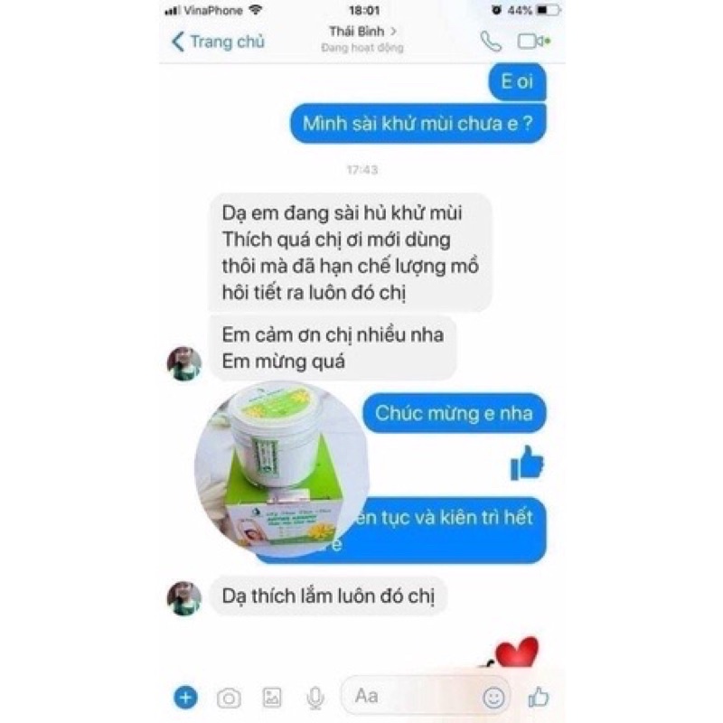 Chính hãng 100% - Thảo mộc khử mùi hôi nách, thâm nách, khử mùi chân