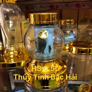 Bình Thủy Tinh Ngâm Rượu SX Tại Việt Nam HS-0.5 Lít - Thủy Tinh Bắc Hải