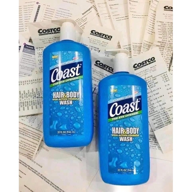 Sữa tắm coast Hair & Body Wash 946ml - Mỹ
