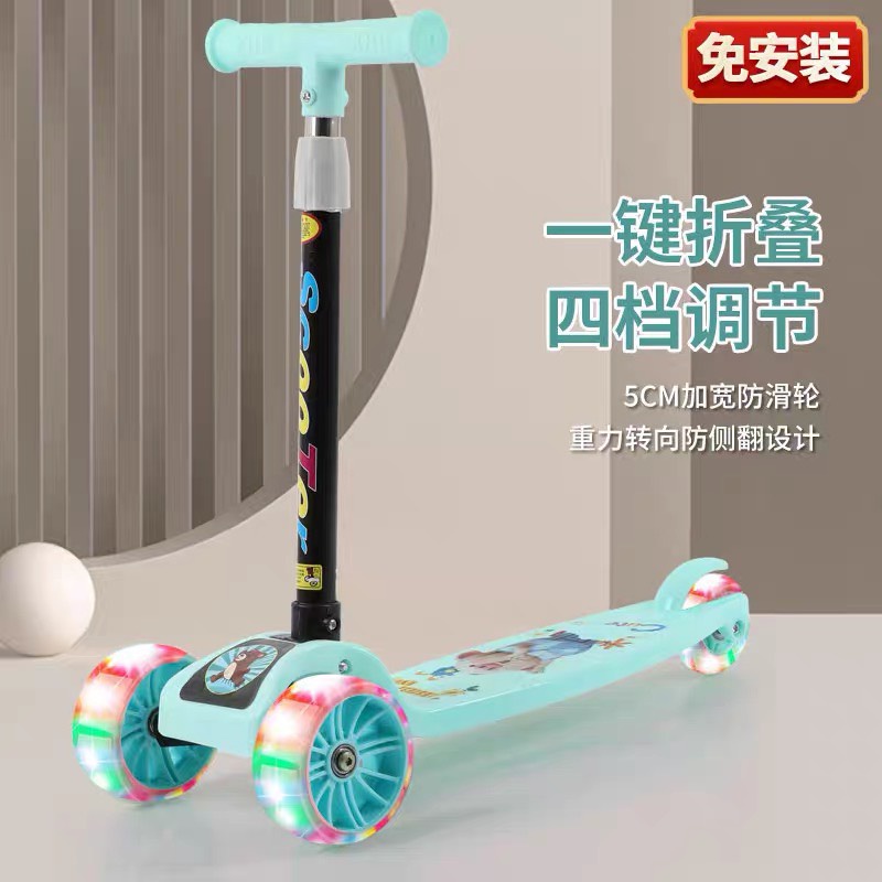 Xe Trượt Scooter 3 Bánh - Xe Trượt Cho Bé Tập Đi Bánh Xe Phát Sáng Cho Bé Yêu