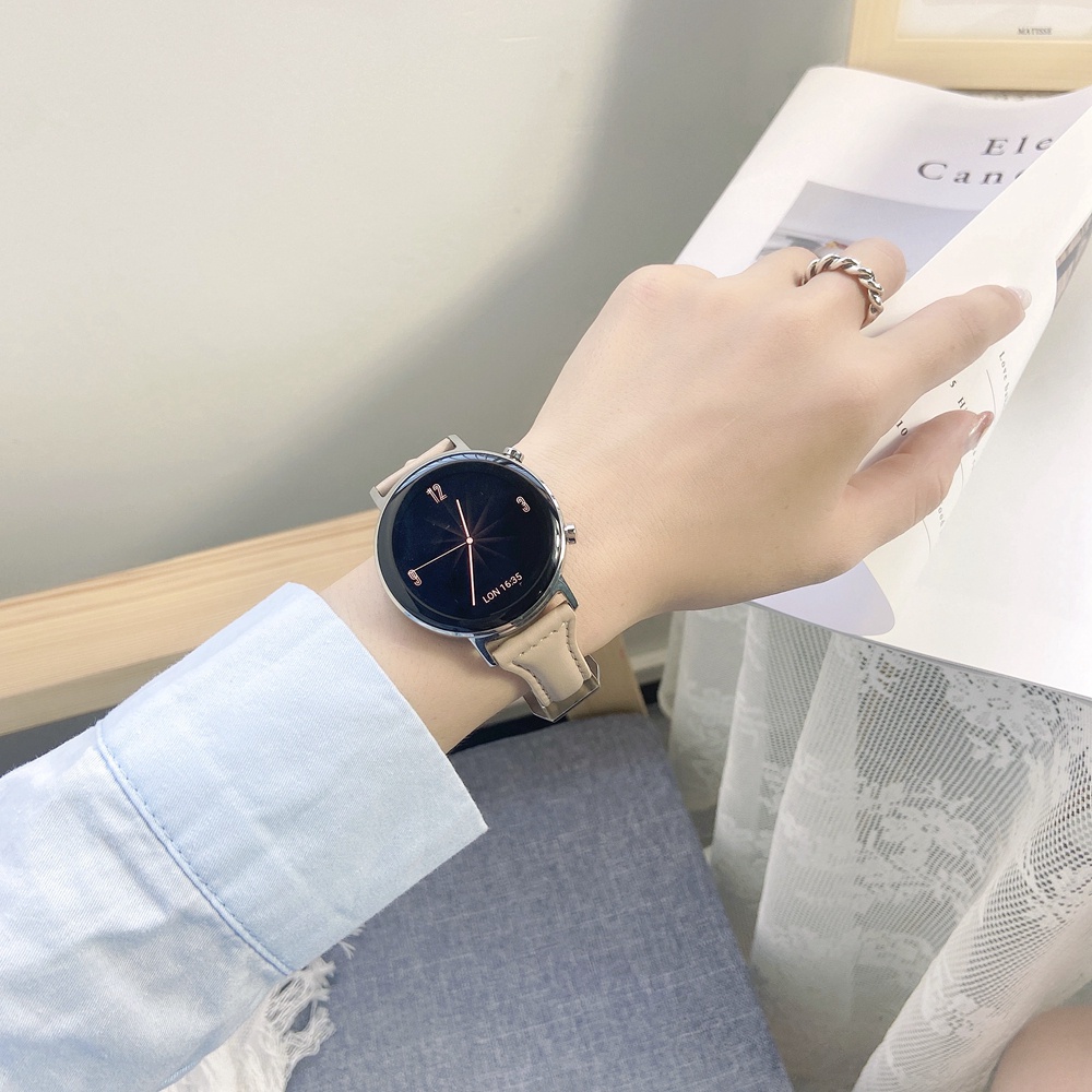 Dây Đeo Bằng Da Mỏng Cho Đồng Hồ Thông Minh Samsung Galaxy Watch 4 5 40mm 44mm Watch 5 Pro 45mm Galaxy Watch 5