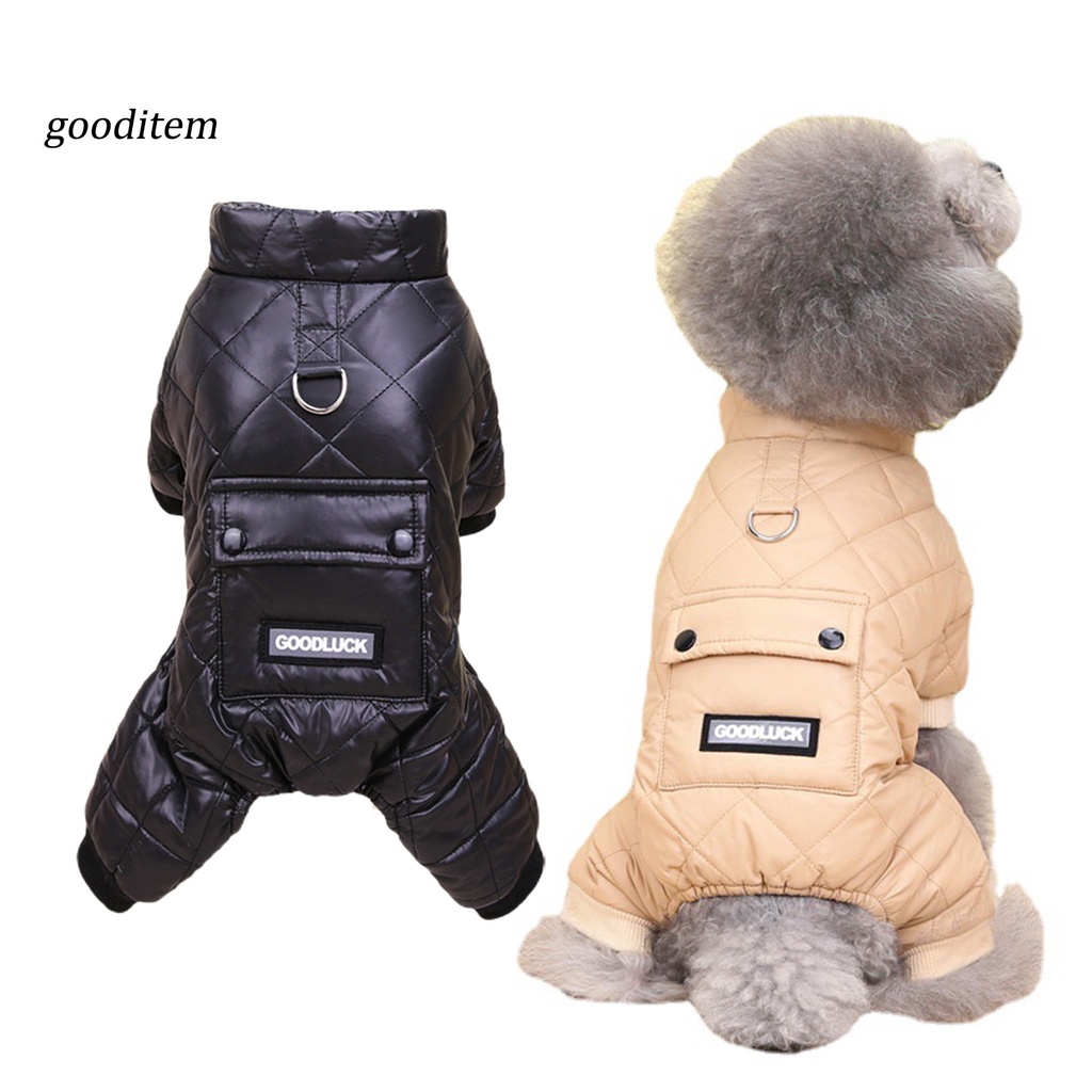 Áo Khoác Phao Giữ Ấm Bốn Ống Mềm Mại Thoải Mái Mùa Đông Cho Cún Cưng