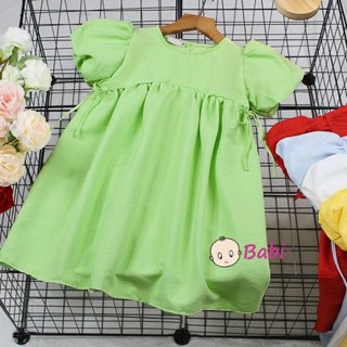  Đầm Babydoll hoa tay phồng xinh xắn Váy đầm phong cách Hàn Quốc dành cho bé 5-10 tuổi 