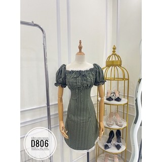 Bigsize Đầm caro D806