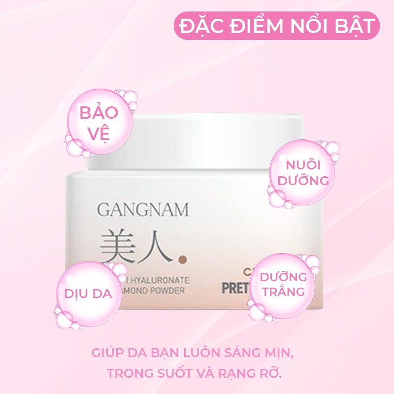 Kem Dưỡng Trắng Da Mờ Thâm Nám Pretty Skin Hàn Quốc Gangnam Miin Cream 50ml Giúp Chống Lão Hóa & Giảm Nếp Nhăn