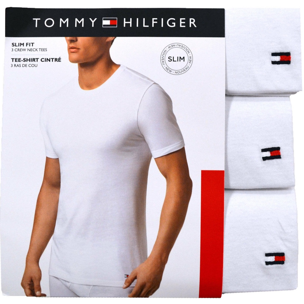 Set 3 áo lót nam Tommy Hilfiger Slim Fit 3v Neck Tee