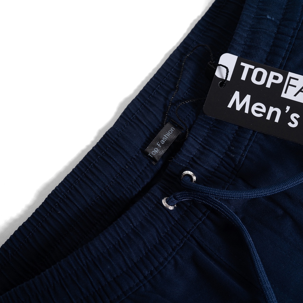 Quần short kaki Nam TOP MEN mềm mại,co giãn,cạp chun,thoáng mát, form chuẩn-SPK11