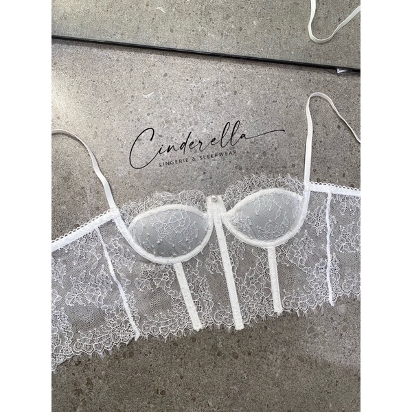 Áo lót ren Croptop thiết kế Bralette có gọng nẹp cao cấp