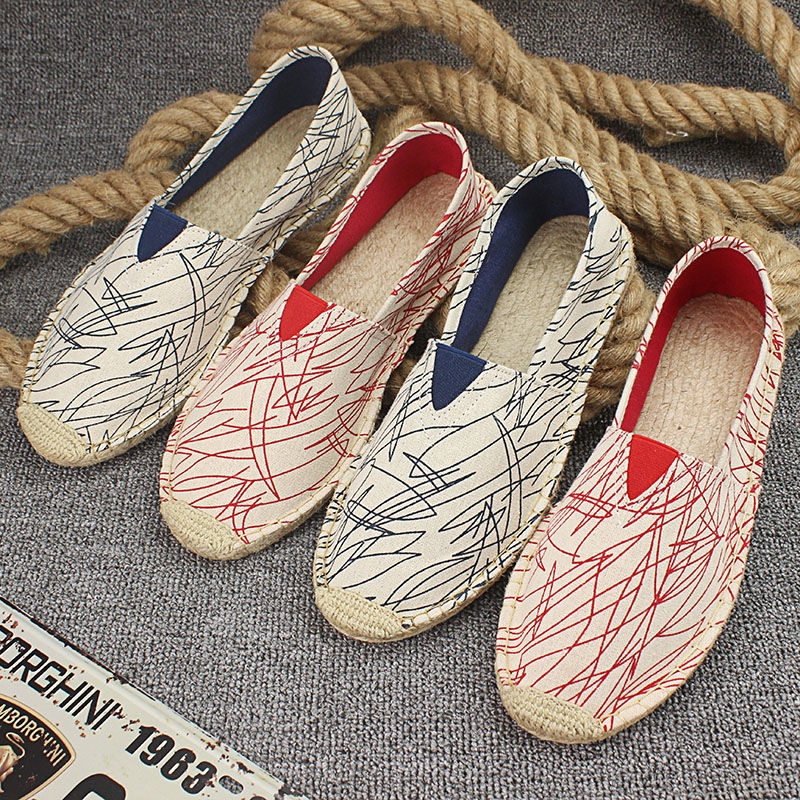 Giày Lười Vải Canvas Thời Trang Phong Cách Cho Nam