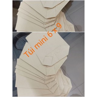 Combo 1000 túi kraft nhật mini 6 x 9