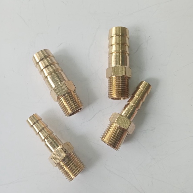 Đầu nối thau đuôi chuột ren ngoài