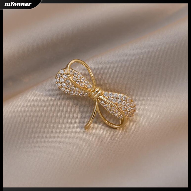 Ghim Cài Áo Hình Nơ Đính Đá Thời Trang Cho Nữ