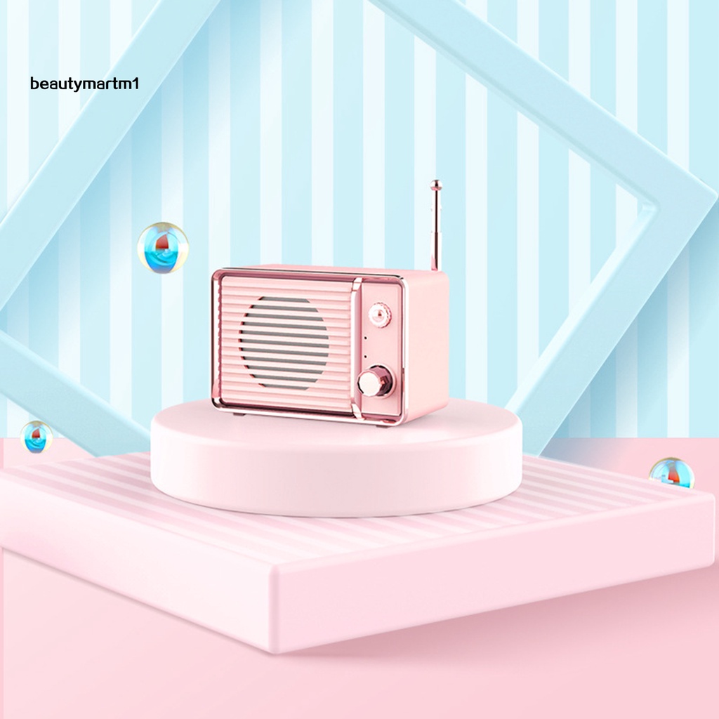 Loa Không Dây Beautymartm1 DW01 Bluetooth 5.0 Thiết Kế Hình TV Phong Cách Retro