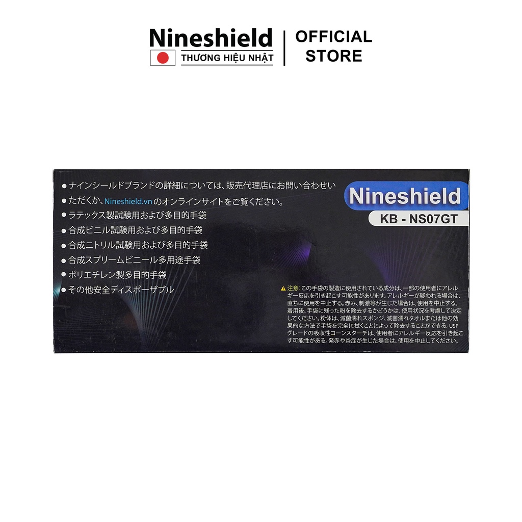 Hộp 100 găng tay đa năng Nineshield KB NS07GT [Mã BMLTB200 giảm đến 100K đơn 499K]