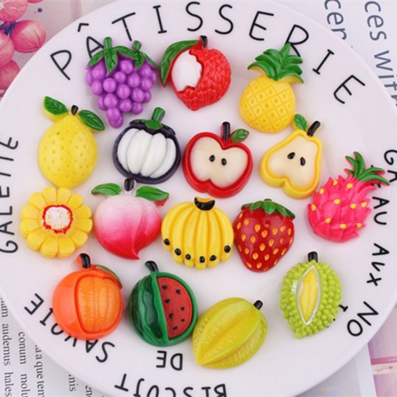 set 5 charm, sticker, center rau củ quả tặng keo ( giao ngẫu nhiên có trong ảnh up ạ)