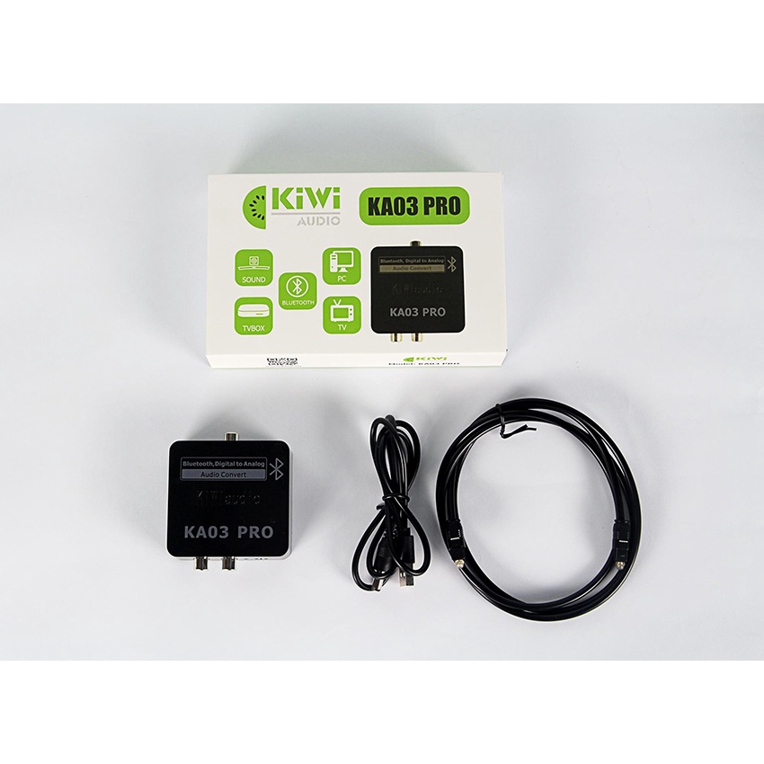 Bộ chuyển đổi âm thanh optical audio Kiwi -KA – 03 KA  – 03 PRO. Bộ chuyển quang tiếng to Kiwibox chất lượng
