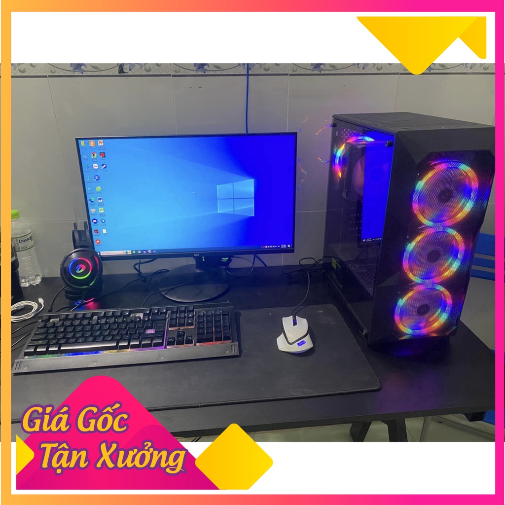 PC GAMING H110,I3 6100, 8G, 120G Vỏ case kính MFT89