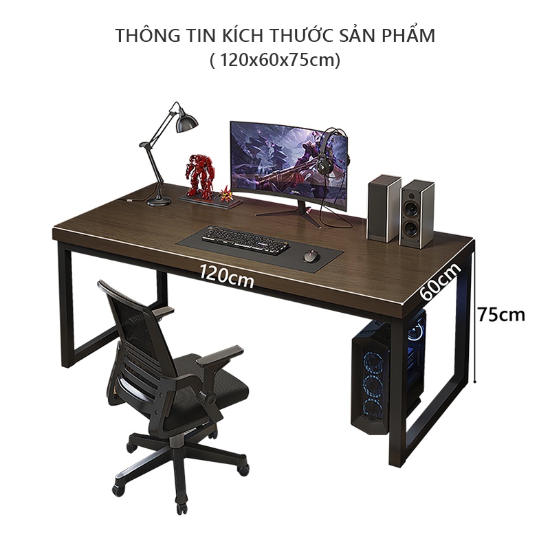 Bàn gaming cao cấp thiết kế hiện đại khung thép lớn mặt bàn dày 25mm thương hiệu Gapi- GM66 | BigBuy360 - bigbuy360.vn