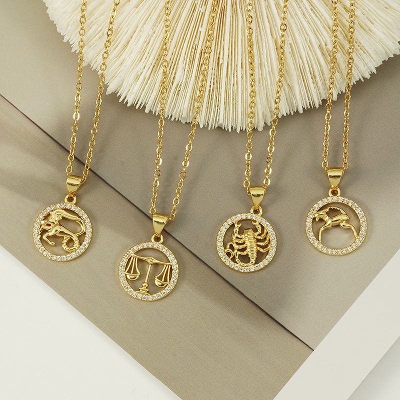 Vòng cổ Mạ Vàng 18k Mặt Hình 12 Cung Hoàng Đạo