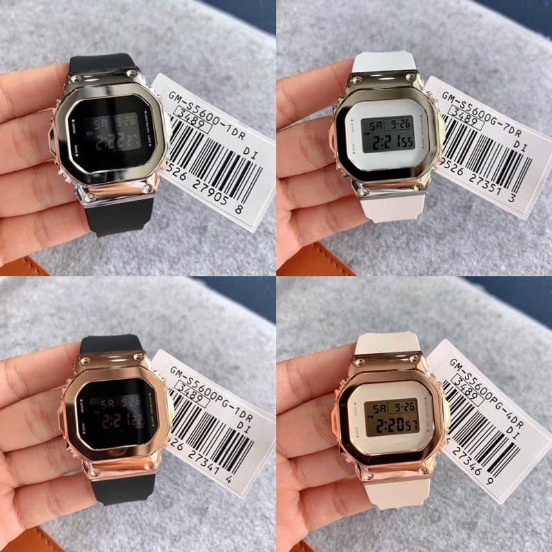 (Casio - G-shock) Đồng Hồ Nam Nữ G shock S-5600 Chống Nước, Viền Thép Không Gỉ.