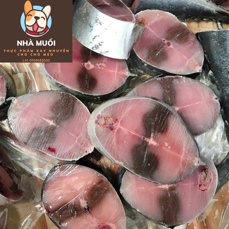 (Giao hỏa tốc) Cá ngừ nâu khoanh nạc 1kg - ít ruột,ko đầu cá - thức ăn