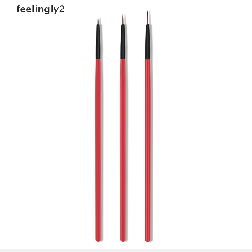 Set 3 Cọ Vẽ Móng Tay Nghệ Thuật 5 / 7 / 11mm