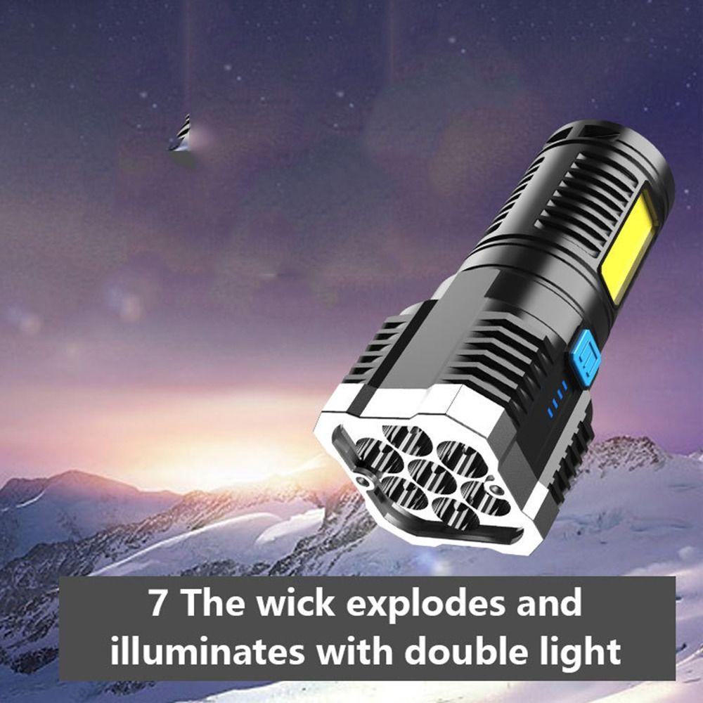 Đèn Pin Led Cầm Tay Đa Năng Có Thể Sạc Lại Bằng Cổng USB