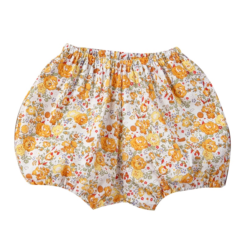 Quần Short Dáng Rộng Bằng PP In Hoa Dễ Thương Thời Trang Mùa Hè Cho Bé Gái